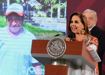 Respalda AMLO versión de Mara Lezama en relación con presunto soborno de José Gil Caro Quintero